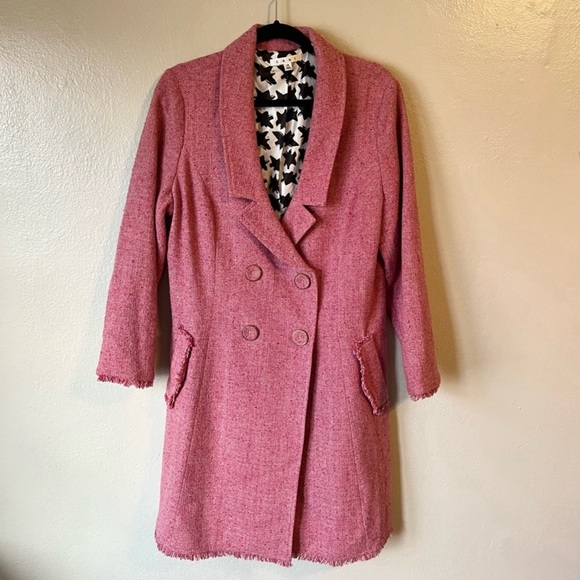Madison Ave Cabi Pink tweed jacket sized as 14 but it fits like a 12 - Picture 2 of 6